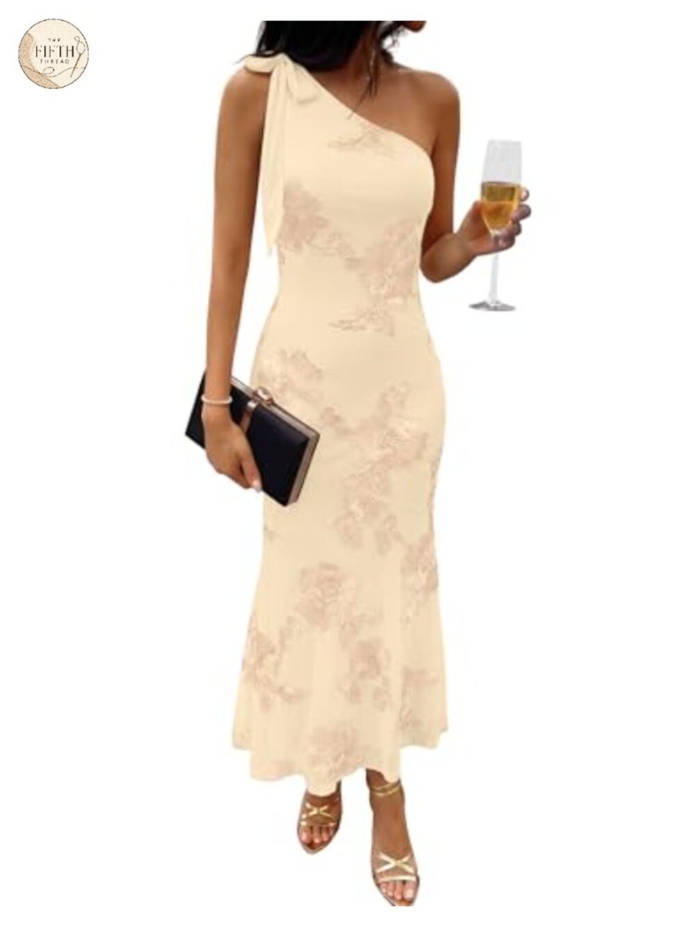 One Shoulder Bodycon Maxi Dress Sleeveless Mesh Cocktail Formal
